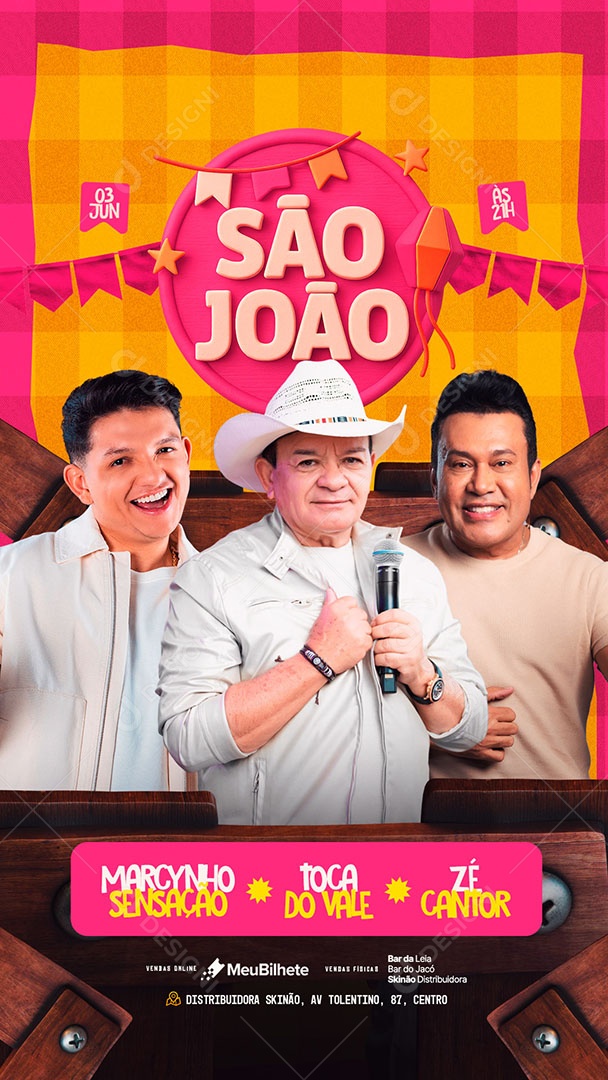 Story Flyer São João Social Media PSD Editável