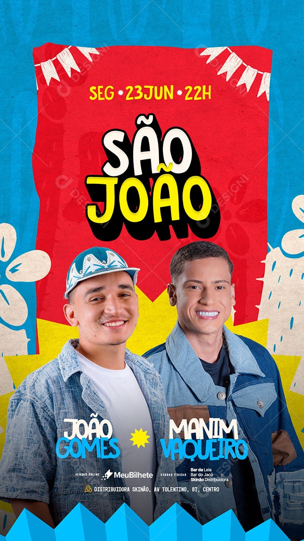 Story Flyer São João Social Media PSD Editável