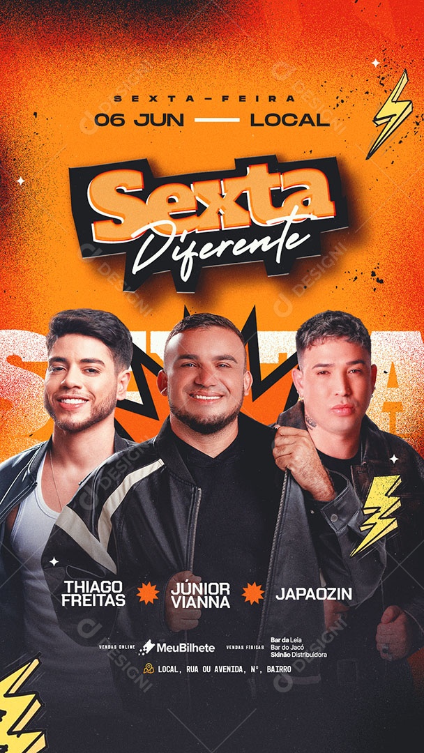 Story Flyer Sexta Diferente Social Media PSD Editável