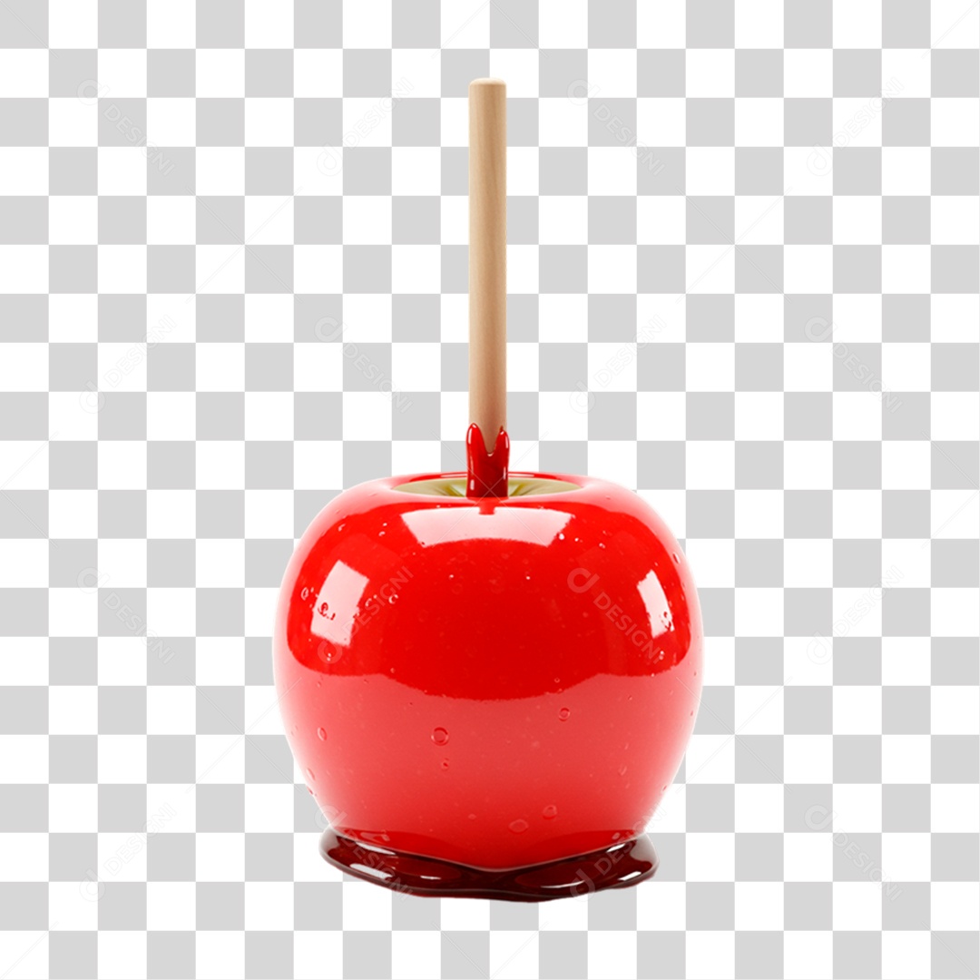 Maçã do Amor PNG Transparente
