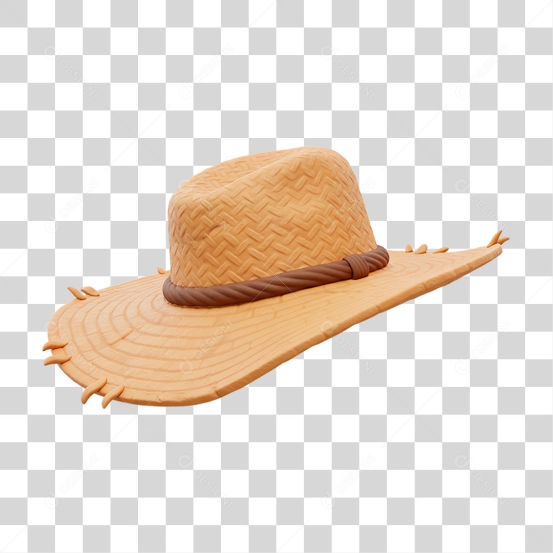 Chapéu de Palha PNG Transparente