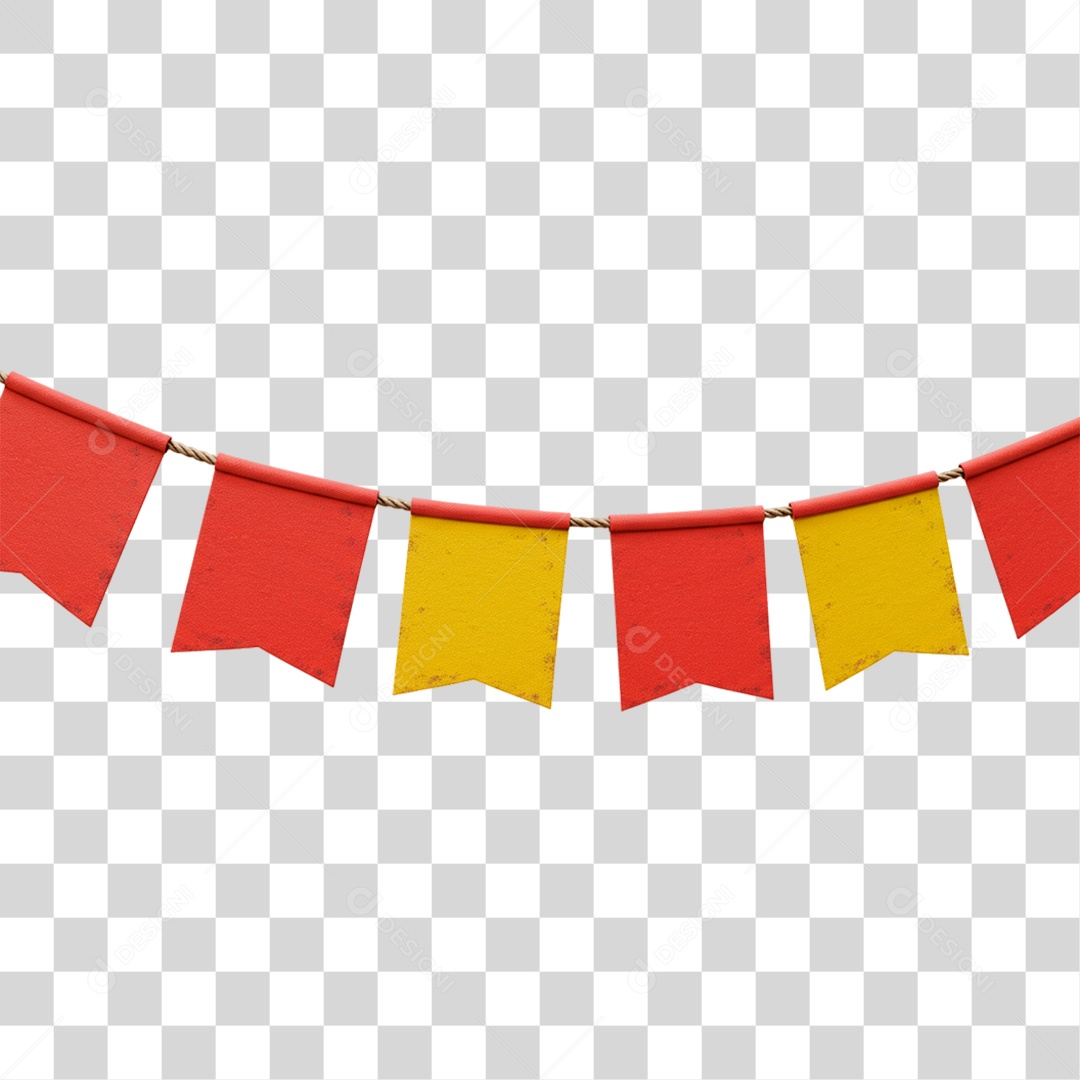 Bandeira de Festa Junina PNG Transparente