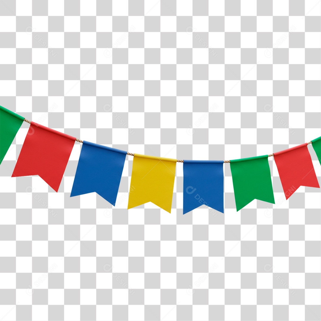 Bandeira de Festa Junina PNG Transparente