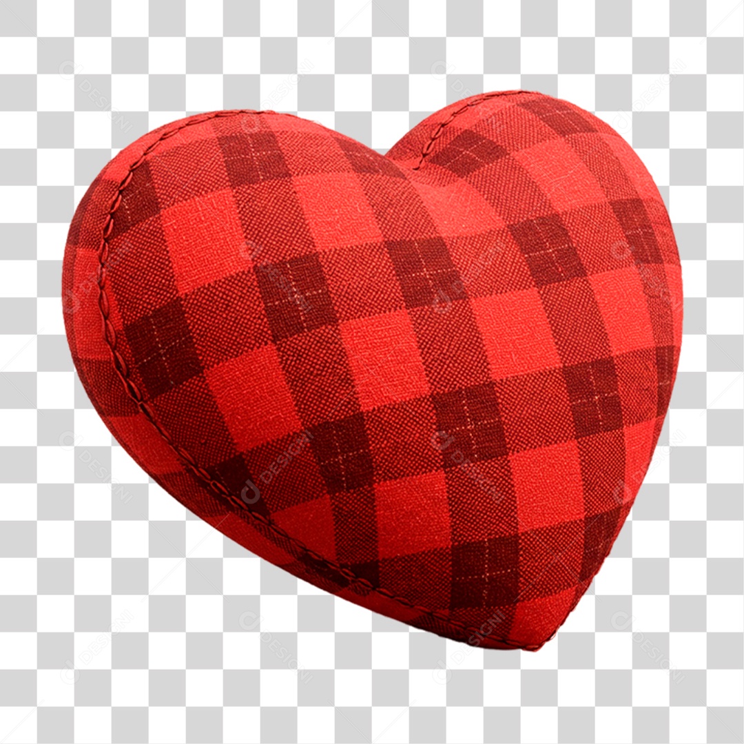 Coração Junino PNG Transparente