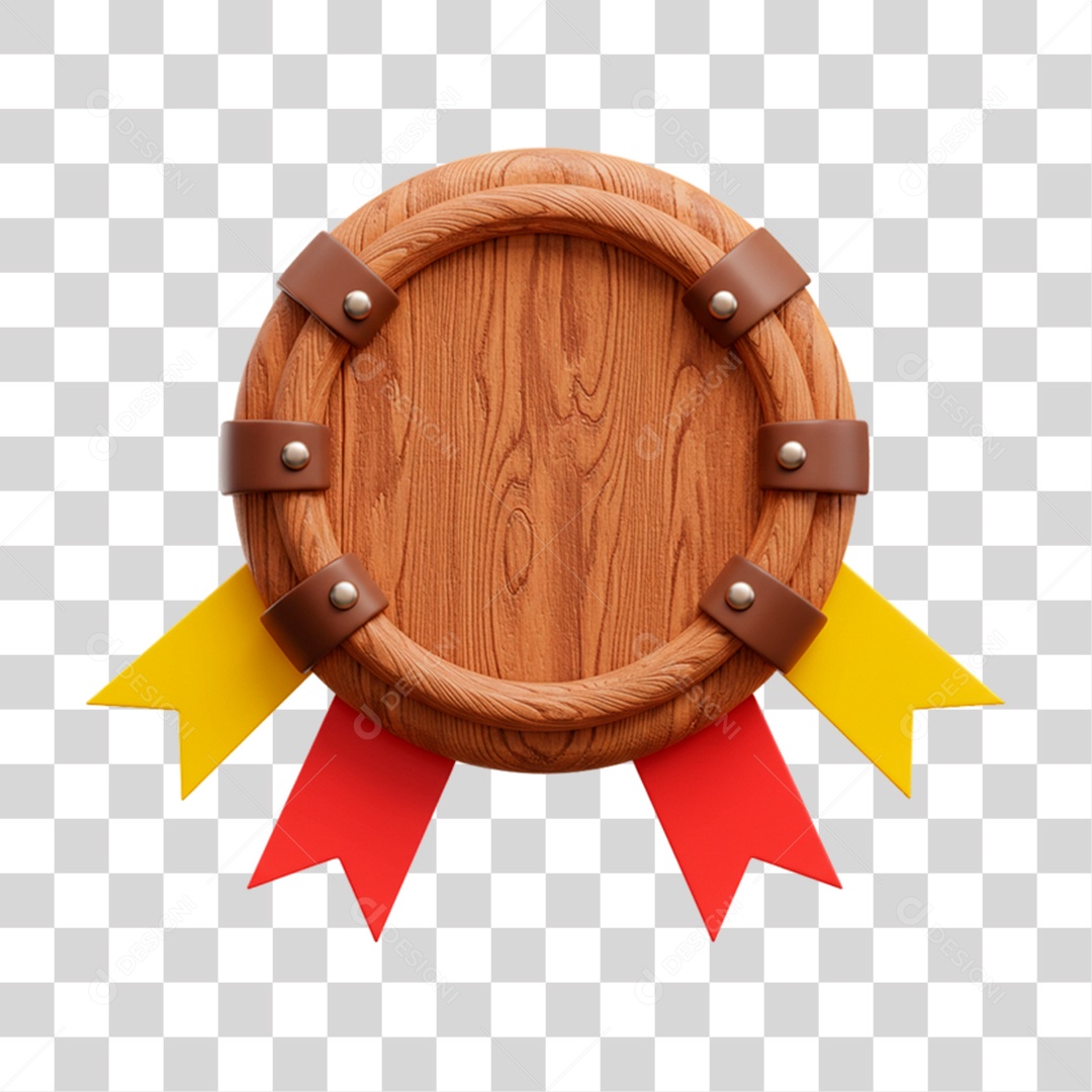 Painel de Madeira com Bandeirinha PNG Transparente