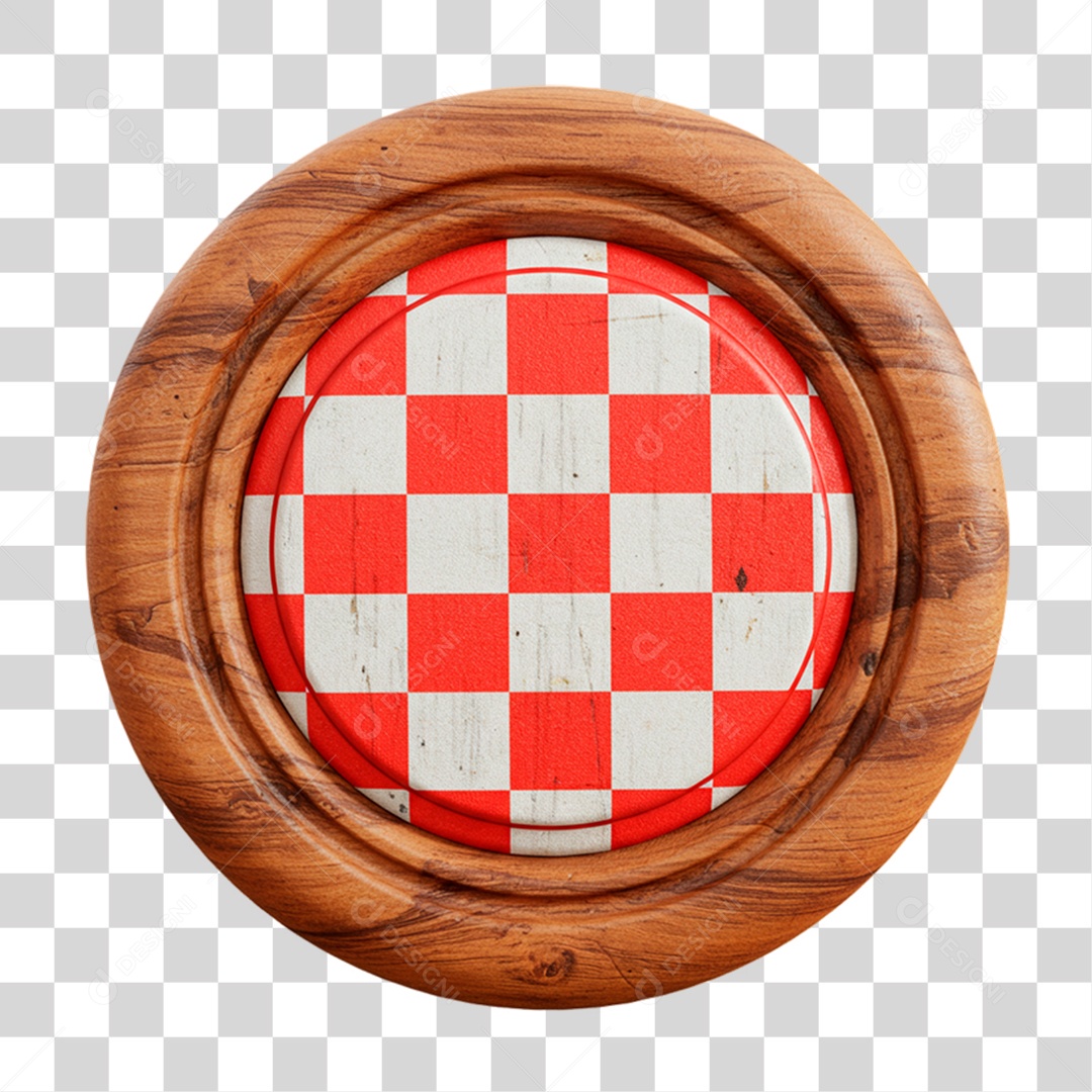 Painel de Madeira com Bandeirinha PNG Transparente