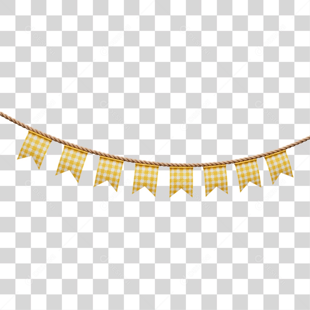 Bandeira de Festa Junina PNG Transparente