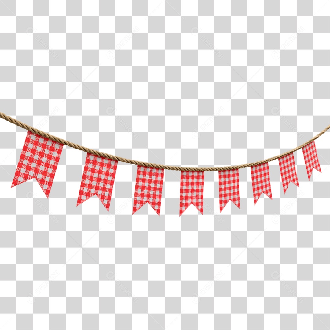 Bandeira de Festa Junina PNG Transparente