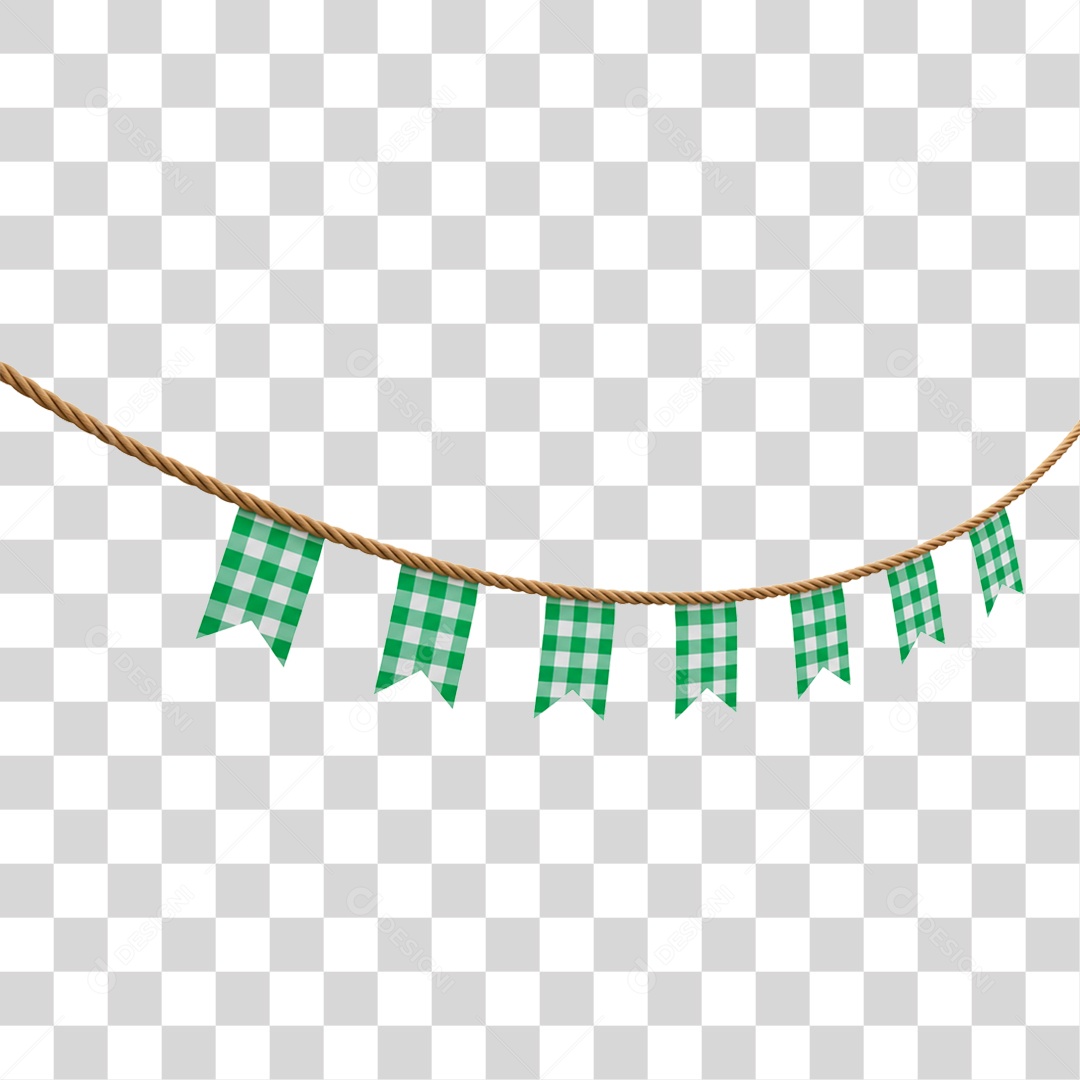 Bandeira de Festa Junina PNG Transparente