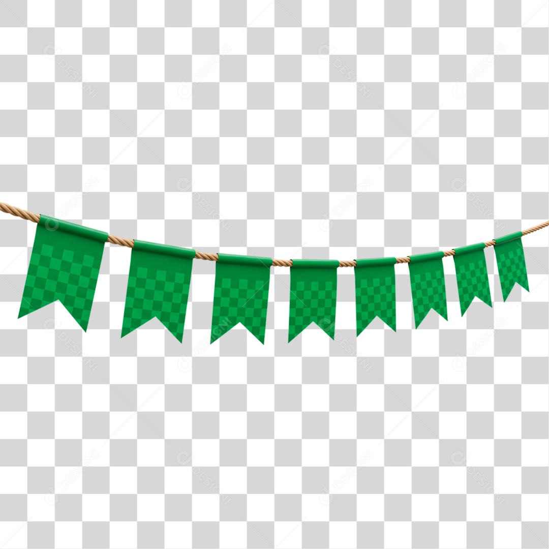 Bandeira de Festa Junina PNG Transparente