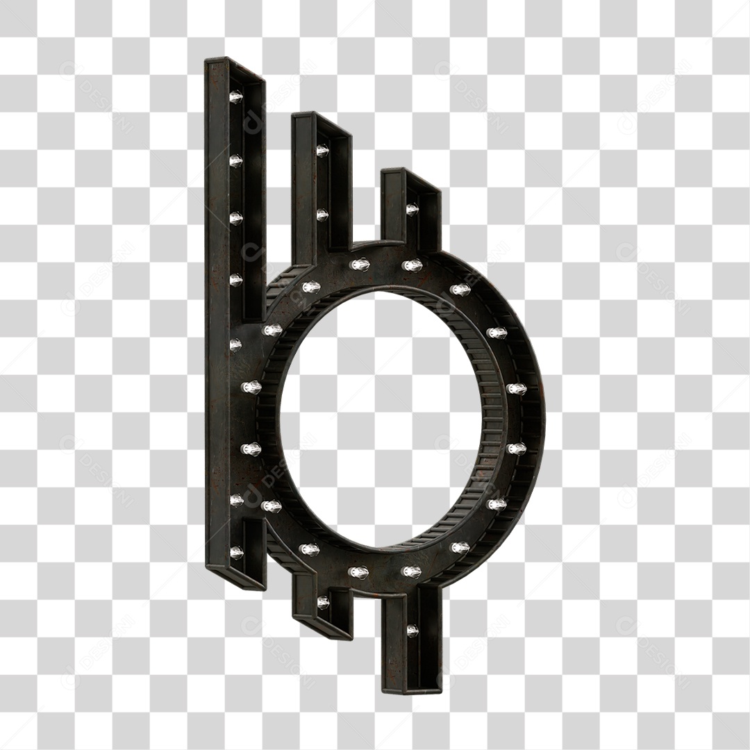 Estrutura Metálica com Lâmpada PNG Transparente