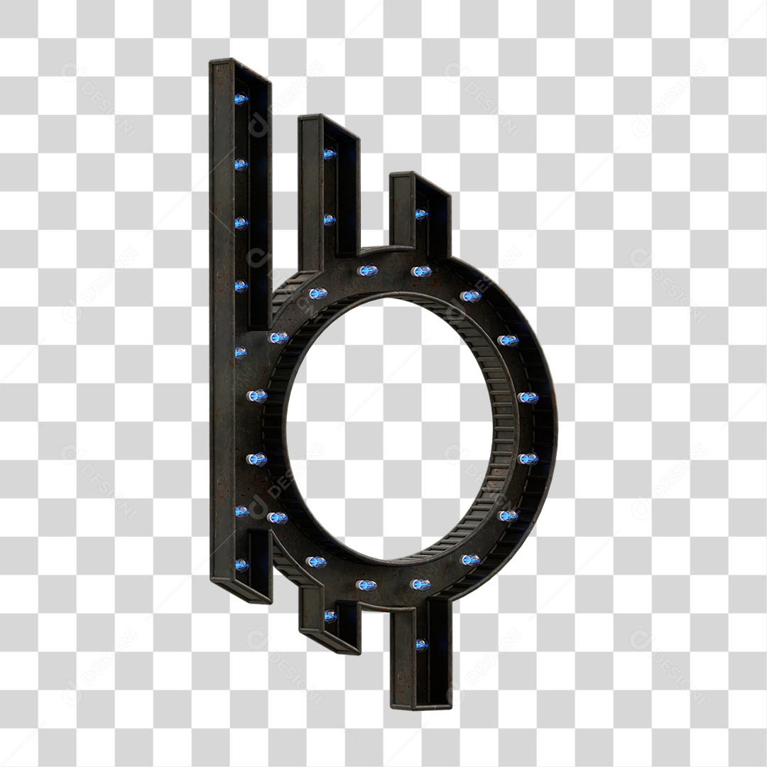 Estrutura Metálica com Lâmpadas PNG Transparente