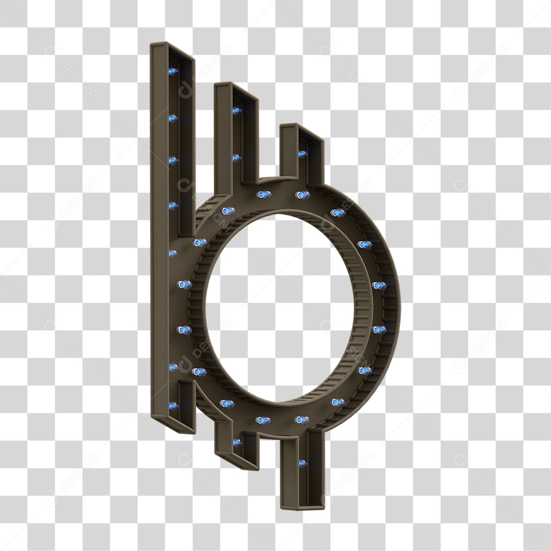 Estrutura Metálica com Lâmpadas PNG Transparente