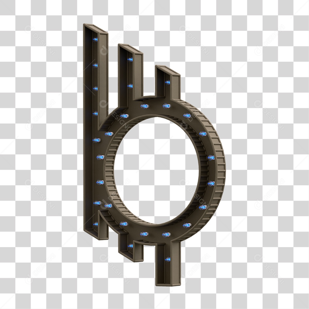 Estrutura Metálica com Lâmpadas PNG Transparente