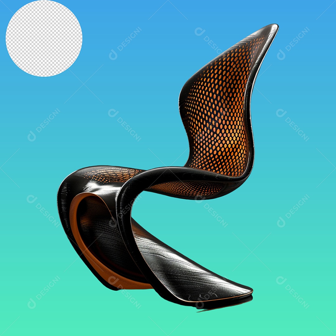 Elemento 3D Cadeira Para Composição PSD