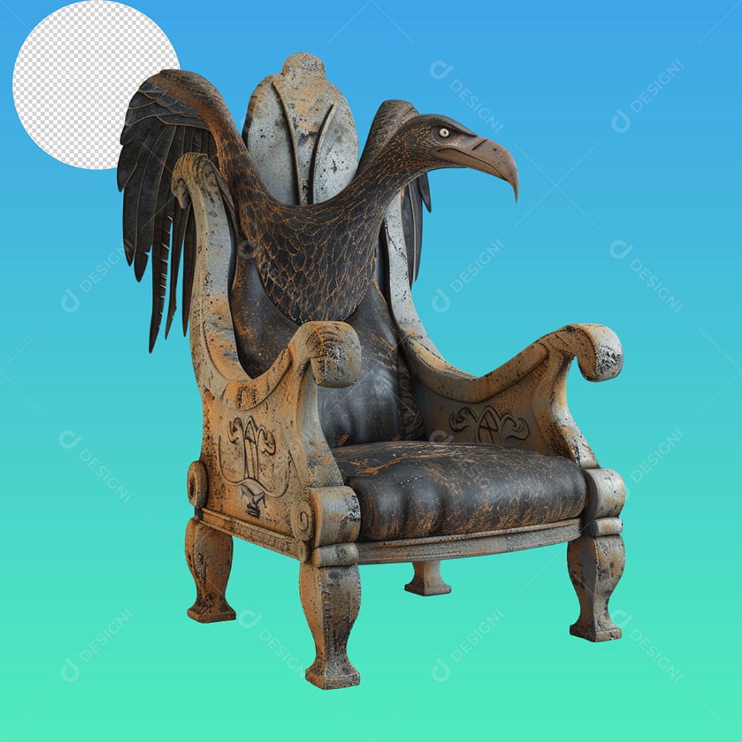 Elemento 3D Poltrona Para Composição PSD