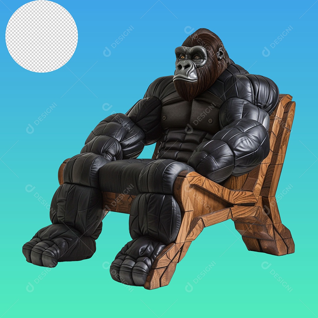 Elemento 3D Poltrona Para Composição PSD