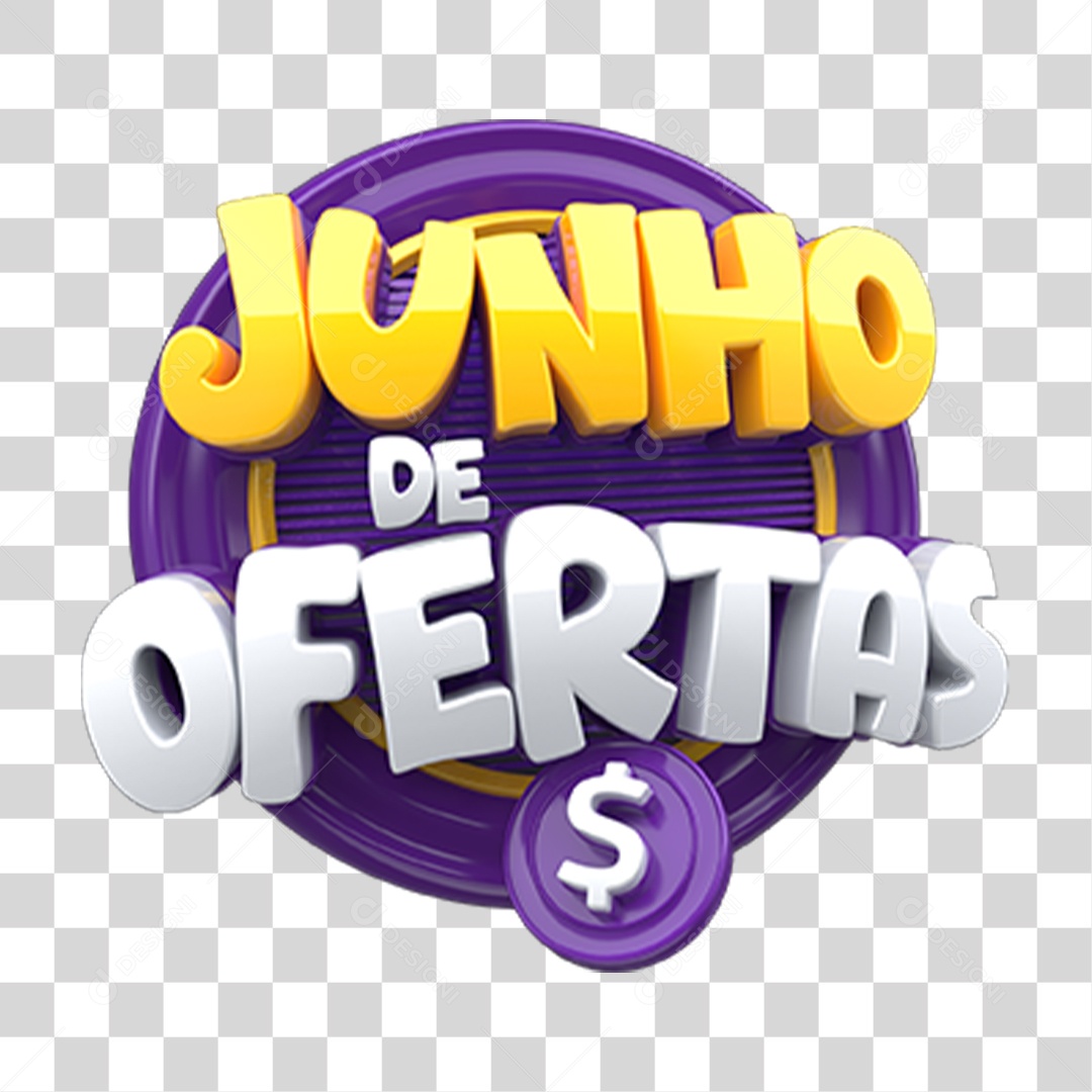 3D June Offer Seal - Transparent PNG