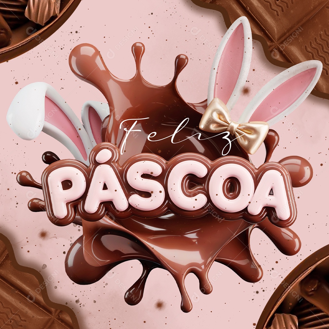 Feliz Páscoa Supermercado Social Media PSD Editável