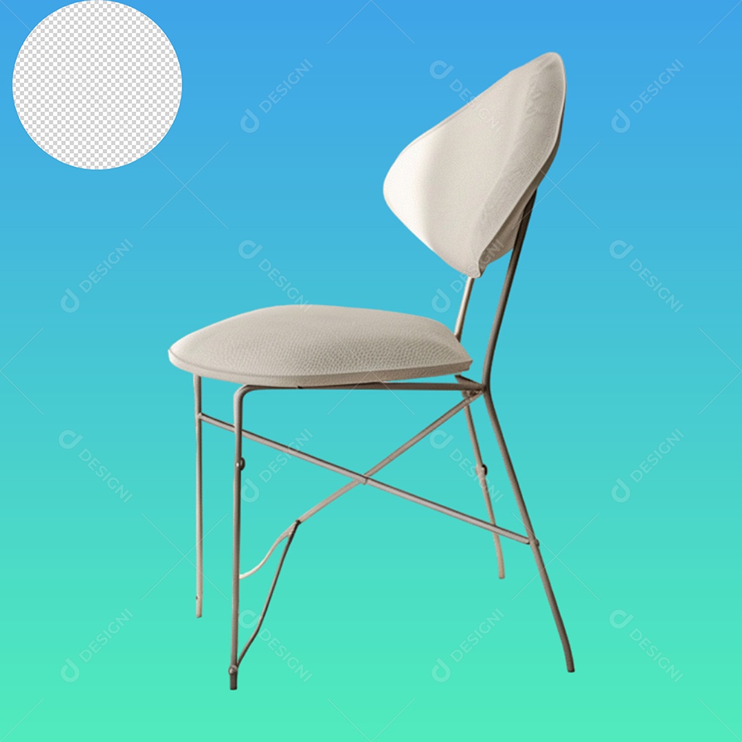 Elemento 3D Cadeira Para Composição PSD