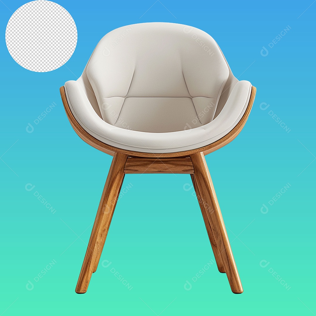 Elemento 3D Cadeira Para Composição PSD