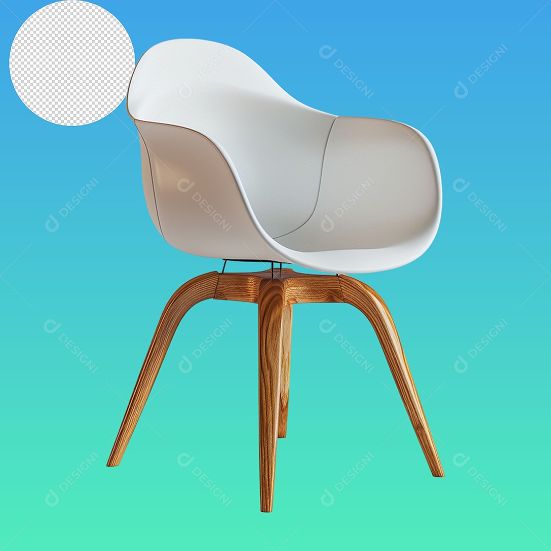 Elemento 3D Cadeira Para Composição PSD