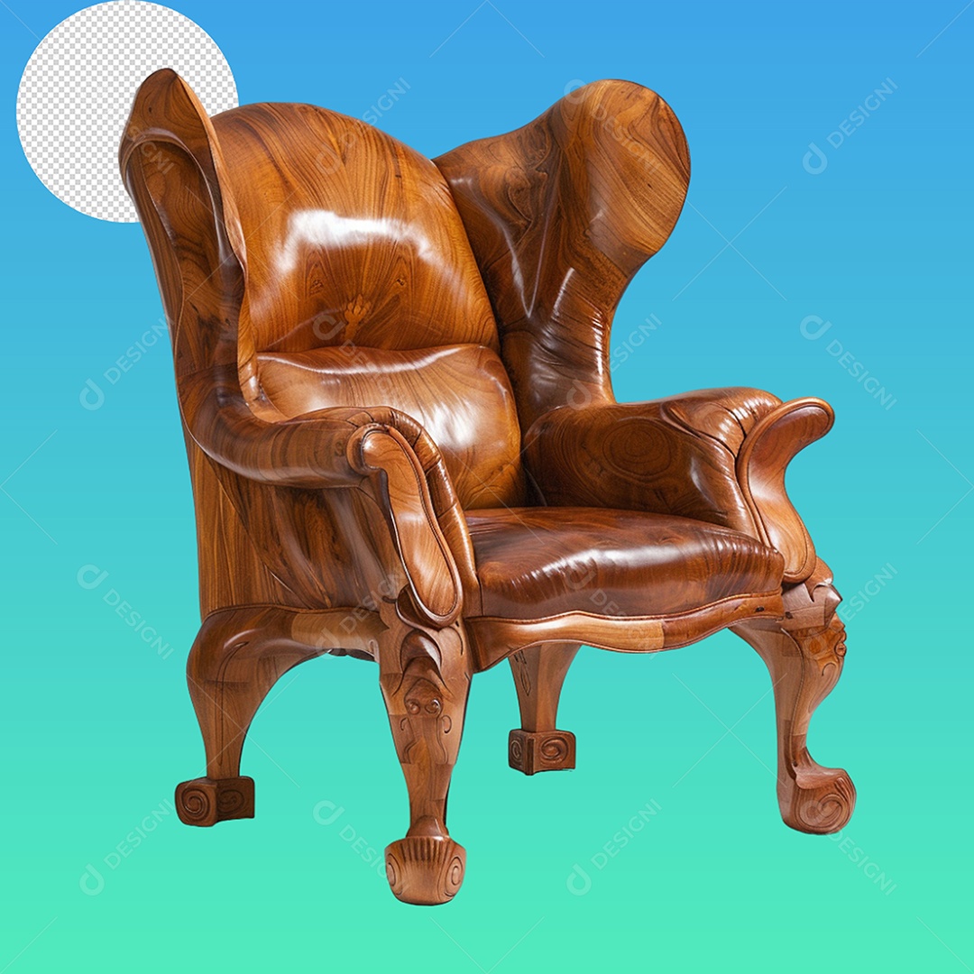 Elemento 3D Poltrona Para Composição PSD