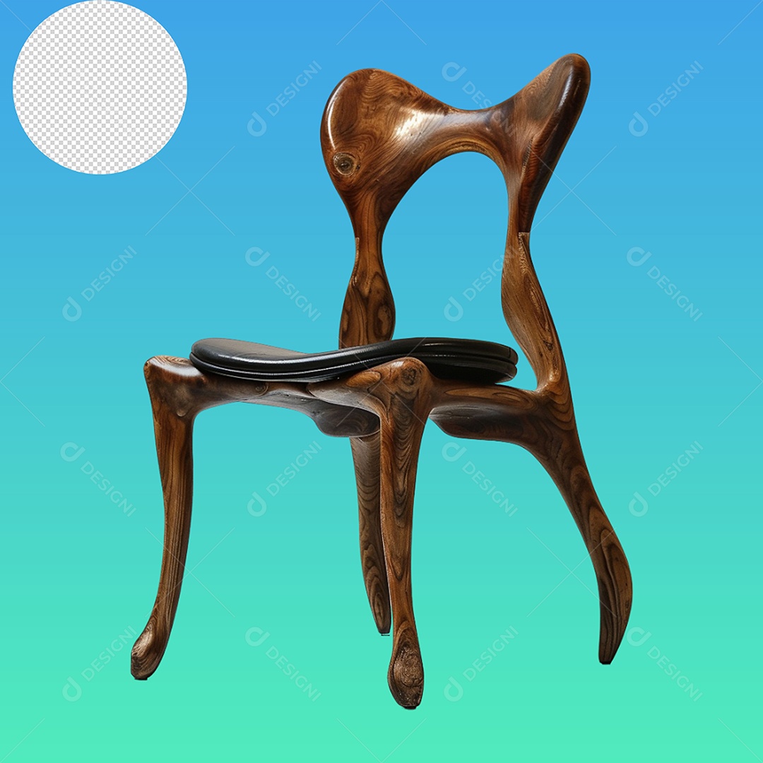 Elemento 3D Cadeira Para Composição PSD