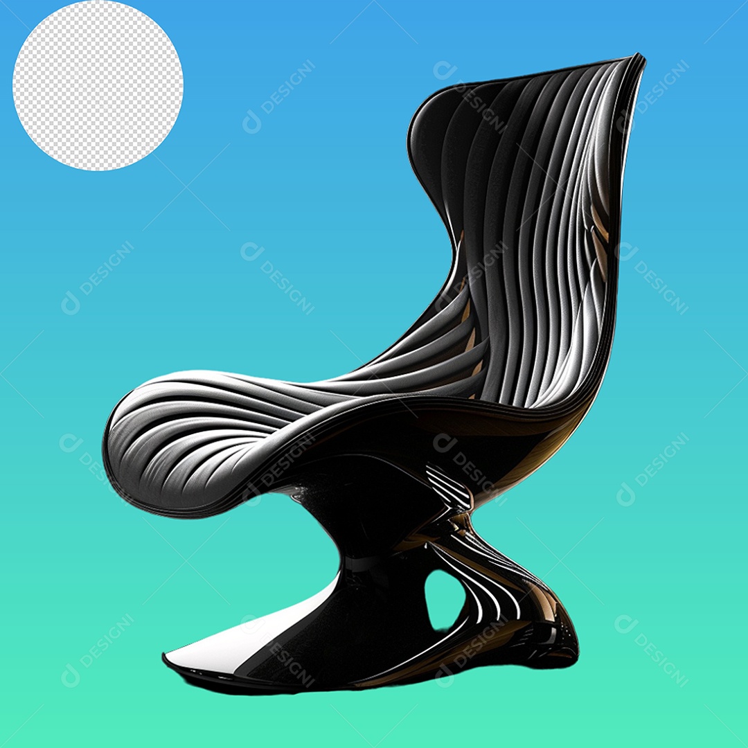 Elemento 3D Poltrona Para Composição PSD