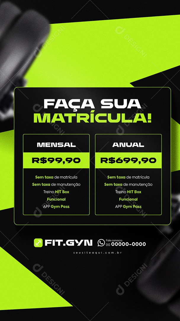 Story Academia Faça sua Matrícula Social Media PSD Editável