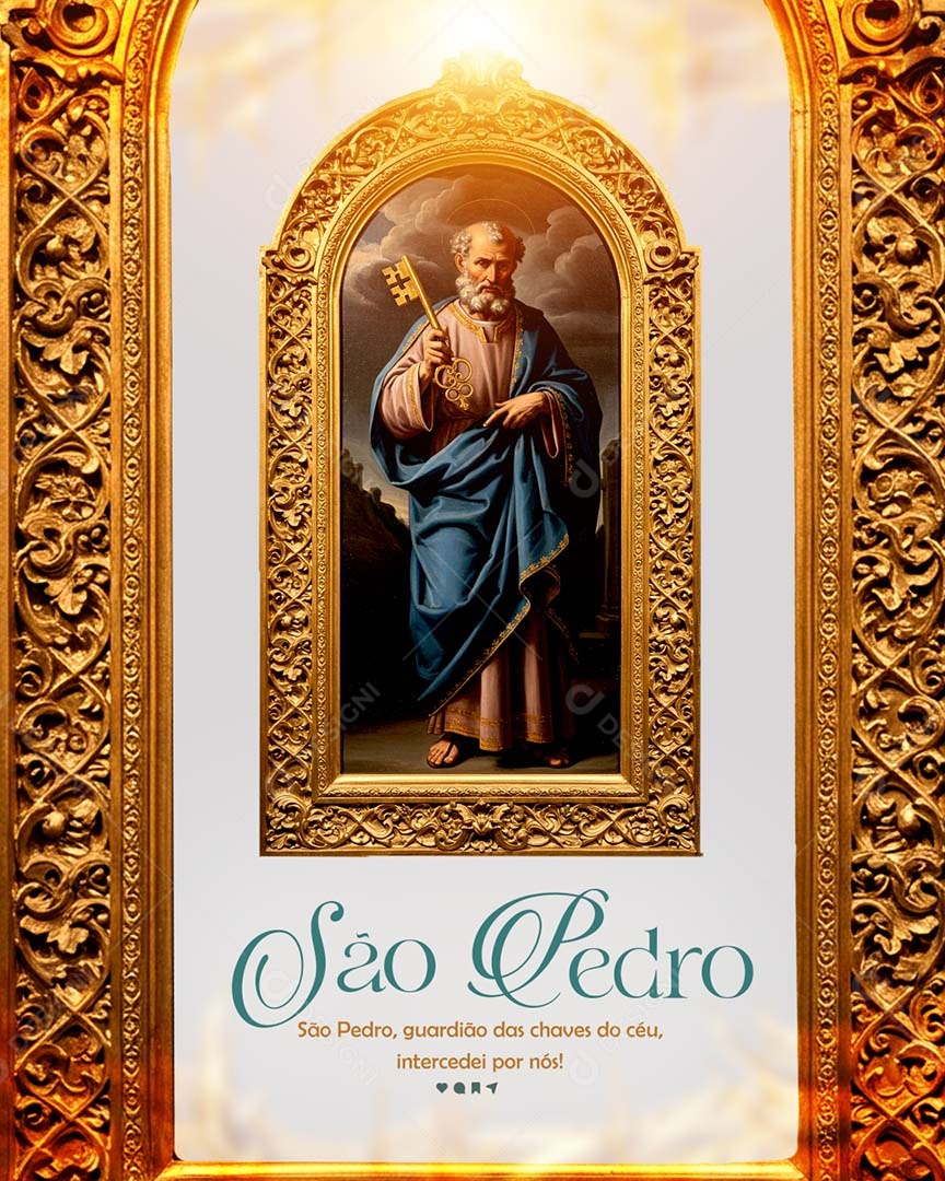 Dia de São Pedro 29 De Junho Social Media PSD Editável