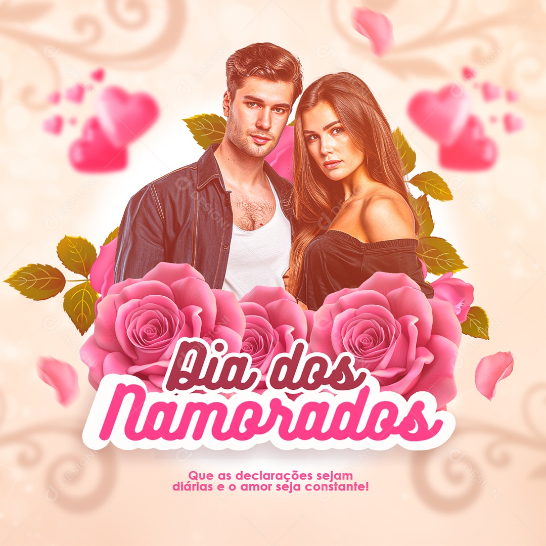 Dia dos Namorados 12 de Junho Social Media PSD Editável