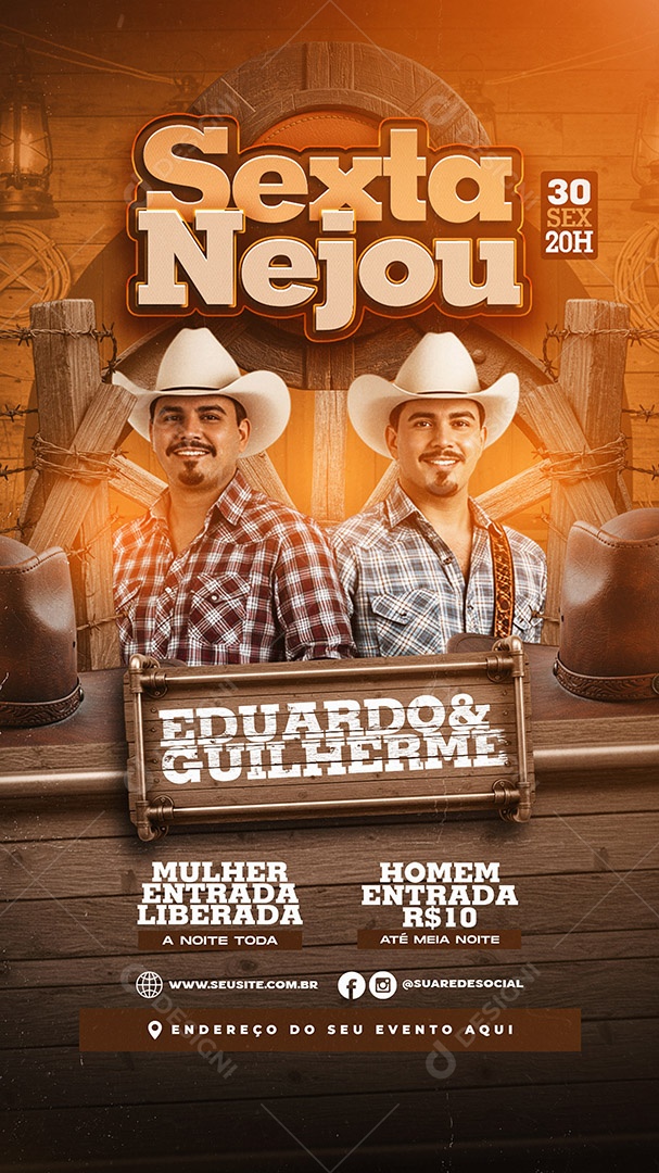 Story Flyer Sexta Nejou Social Media PSD Editável