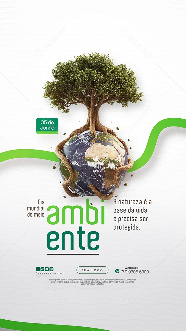 Story Dia Mundial do Meio Ambiente 05 de Junho Social Media PSD Editável