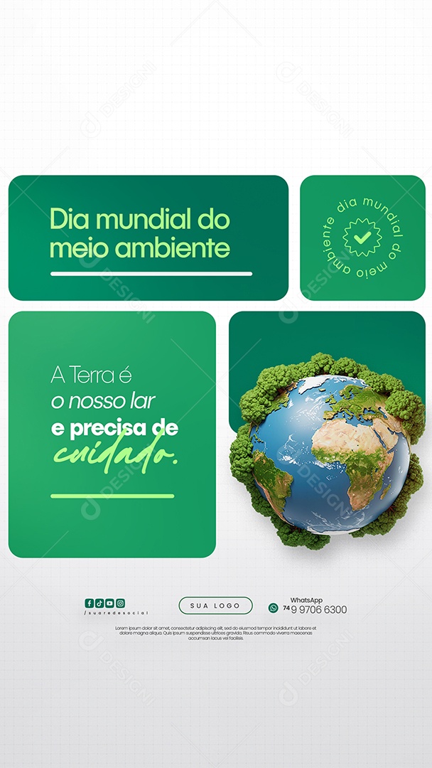 Story Dia Mundial do Meio Ambiente 05 de Junho Social Media PSD Editável