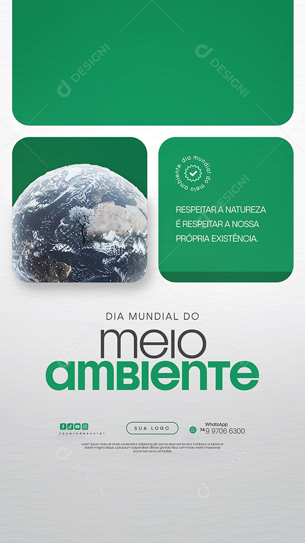 Story Dia Mundial do Meio Ambiente 05 de Junho Social Media PSD Editável