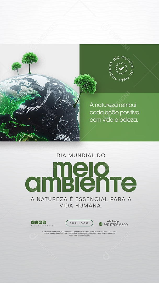 Story Dia Mundial do Meio Ambiente 05 de Junho Social Media PSD Editável