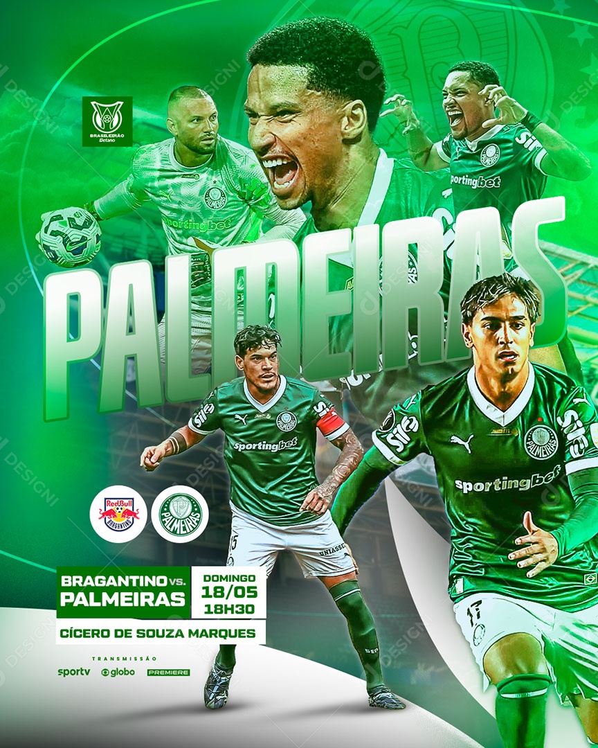 Feed Flyer Jogo De Futebol Social Mídia PSD Editável