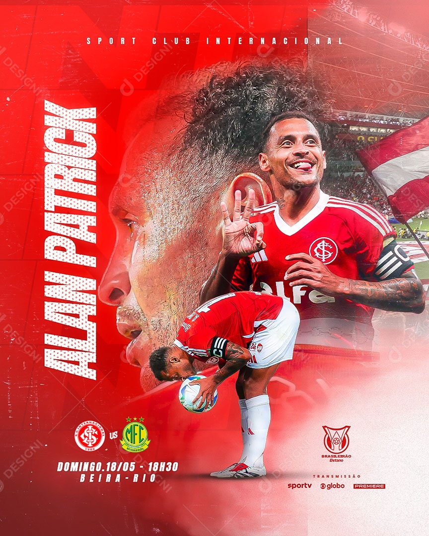 Feed Flyer Jogo De Futebol Social Mídia PSD Editável