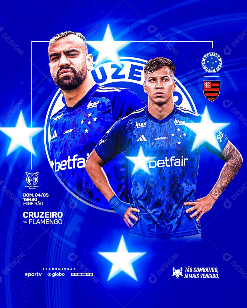 Feed Flyer Jogo De Futebol Social Mídia PSD Editável