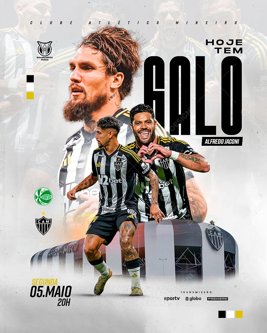Feed Flyer Jogo De Futebol Social Mídia PSD Editável