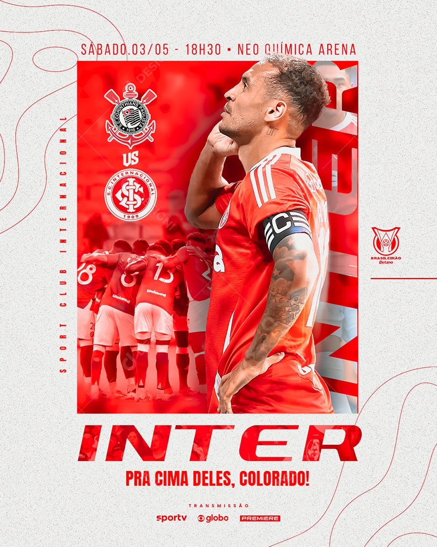 Feed Flyer Jogo De Futebol Social Mídia PSD Editável