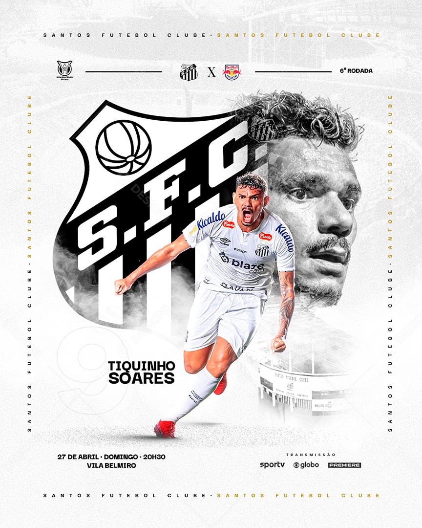Feed Flyer Jogo De Futebol Social Mídia PSD Editável