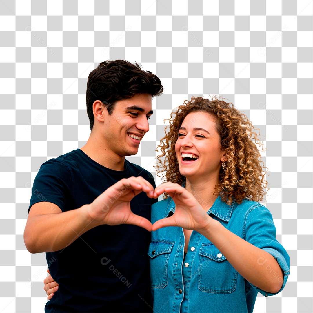 Casal Sorrindo PNG Transparente
