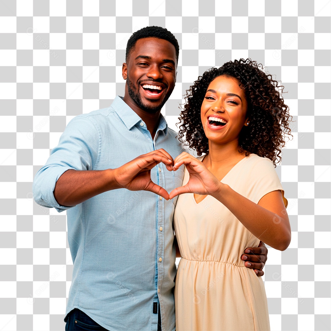 Casal Sorrindo PNG Transparente