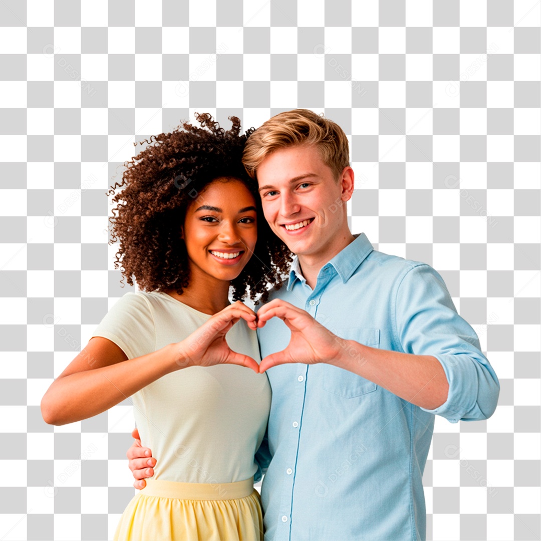 Casal Sorrindo PNG Transparente