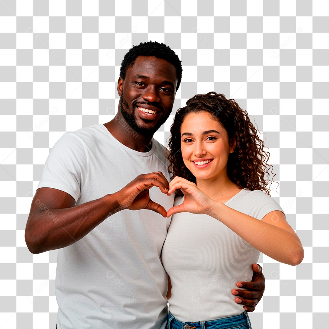 Casal Sorrindo PNG Transparente