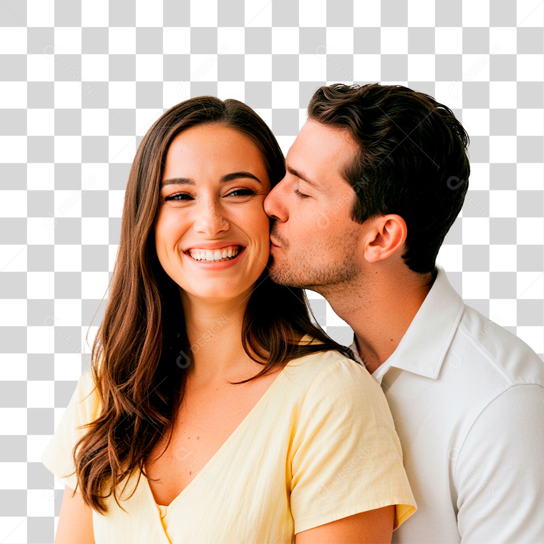 Casal Sorrindo PNG Transparente