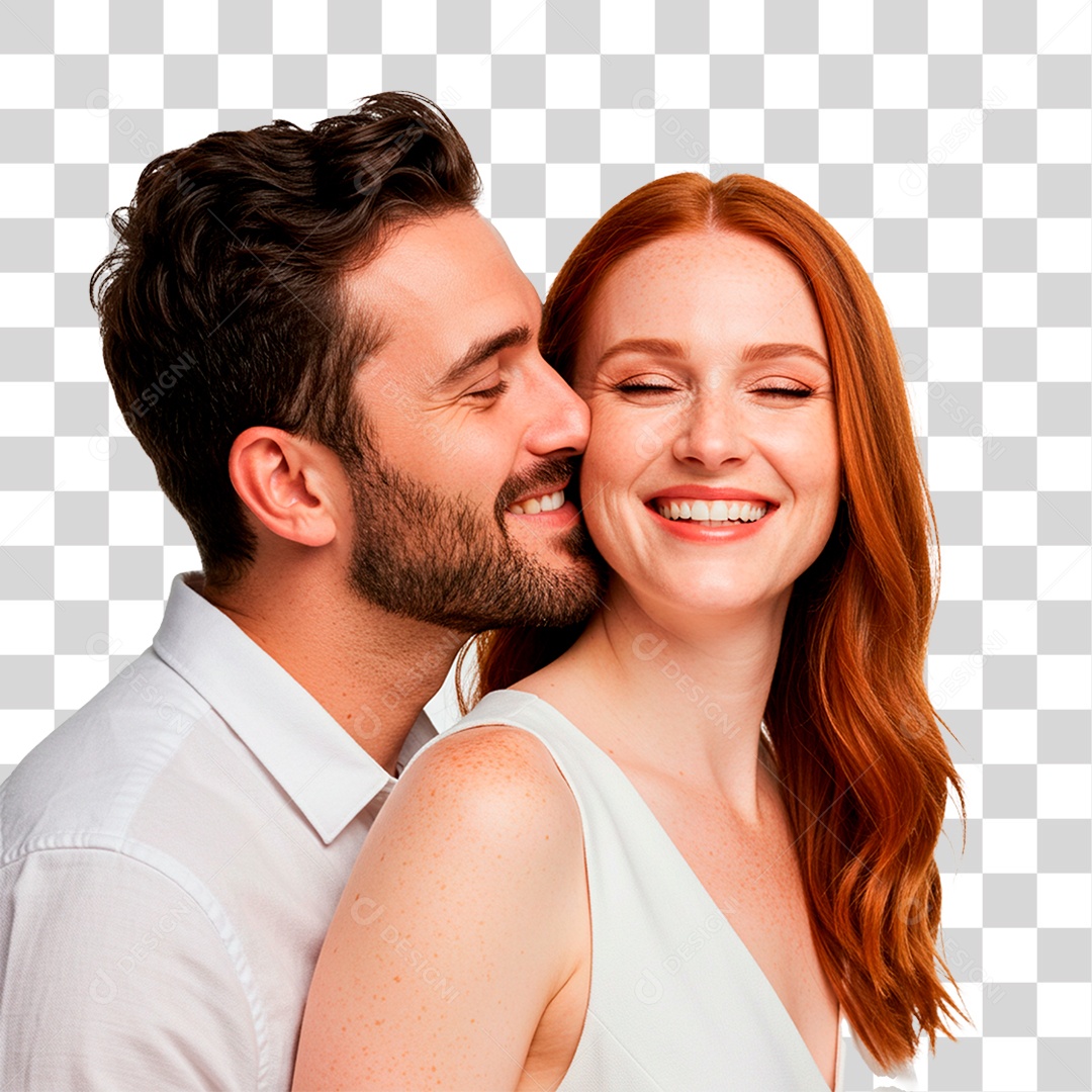 Casal Sorrindo PNG Transparente