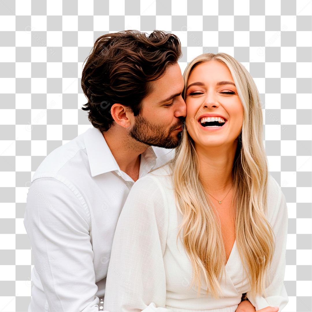 Casal Sorrindo PNG Transparente